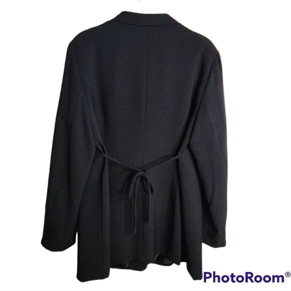 Motherhood maternity blazer, black, tie in back for growing bellies, size XL - Picture 2 of 4